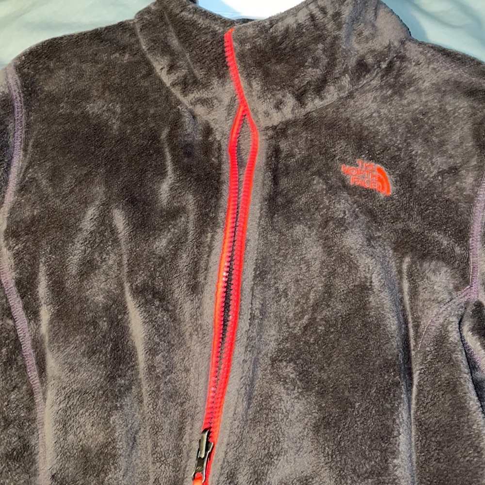 North face fleece zip sweater.